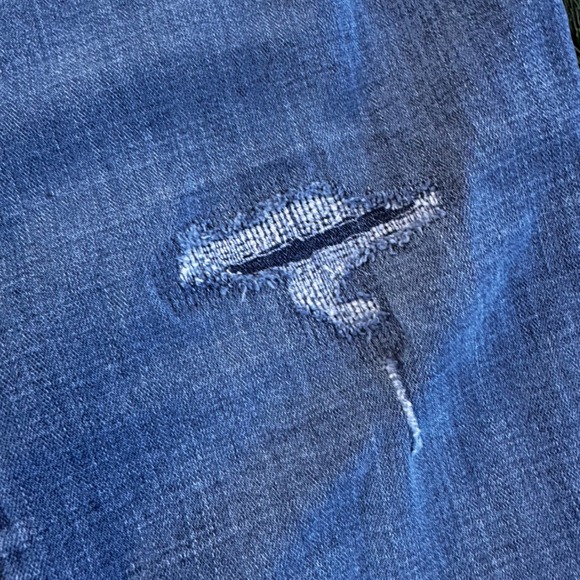 Levi's‎ 724 High Rise Light Wash Straight Leg Distressed Jeans Women's Size 16W - Picture 8 of 11